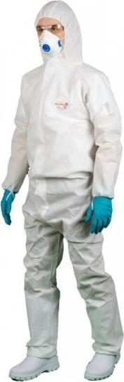 Kombinezon mbrojtës Oxychem C110, SMS 55g, madhësi XL, i bardhë
