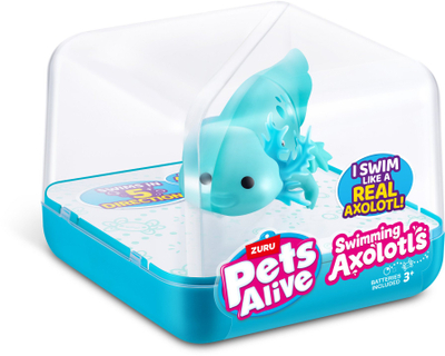 Играчка за вода Pets Alive Swimming Axolotl, плива во вода, за деца 3+, мешана боја