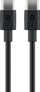 Kabllo USB Goobay USB C në USB C, 1 m, 3 A, e zezë