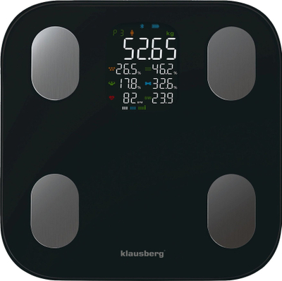 Peshore analitike banjoje Klausberg KB-7854, Bluetooth, ekran me ngjyra, e zezë