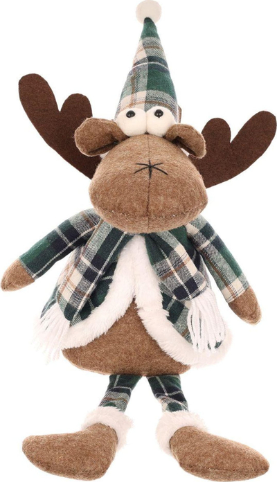 Figurine dekorative Saska Garden Reindeer, set 35cm 20cm, ngjyrë kafe