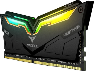 Memorie TeamGroup T-Force Night Hawk RGB Gen2, DDR4, 16 GB, 4000 MHz, CL18, TF14D416G4000HC18JDC01