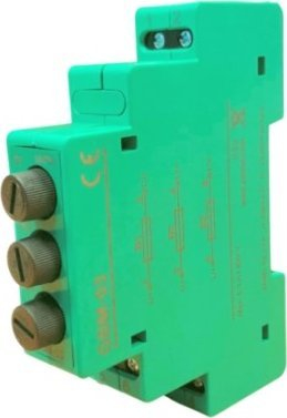 Modul siguresash Zamel Supla GBM-03, 3 module, për shinë TH 35, gri