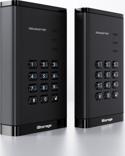 Hard disk i jashtëm iStorage DiskAshur PRO, 1TB, enkriptim hardware AES 256 bit, PIN i sigurisë