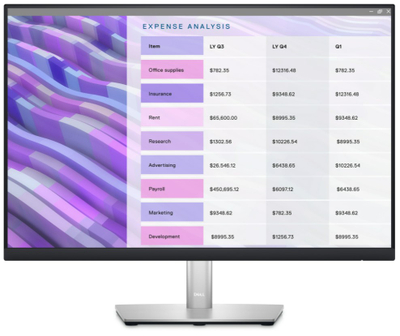 Monitor Dell P2723QE, 26,96", IPS, 4K UHD, i hirtë/i zi