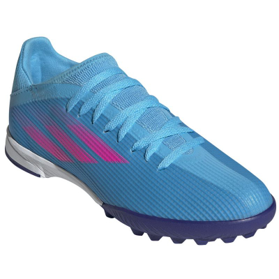 Atlete futbolli Adidas X Ghosted .3 Junior Astro Turf, për kalamaj, për bar sintetik, blu