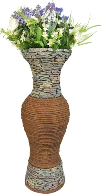 Vazo Saska, 23.5 x 23 x 63.5 cm, portokalli