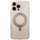 Заштитна маска Uniq Swivix за iPhone 16 Pro, држач kickstand 360°, проѕирна златна