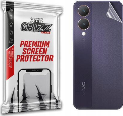 Folie mbrojtëse Grizz SatinSkin për Vivo Y28, pjesa e pasme, transparente