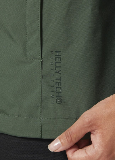 Xhaketë grash Helly Hansen Manchester 2.0, që s’e kap uji, me kapuç, jeshile