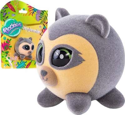 Lodër pelushi TM Toys Flockies Andean Bear, figurë për me mbledh, e butë, gri bezhë