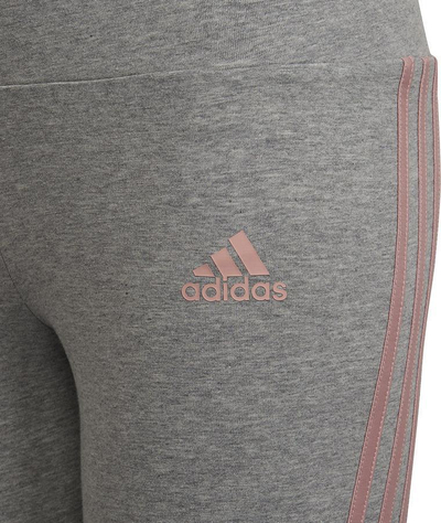 Legginsa adidas 3S Tight Jr HD4368 për goca, pambuk me poliester, gri