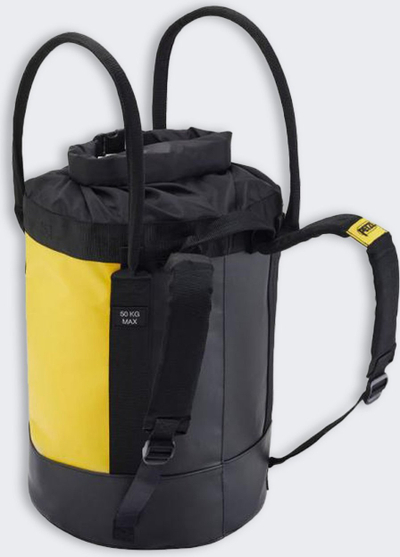 Çantë pune Petzl Bucket S001AA01, 30L, për pajisje litarësh, e verdhë