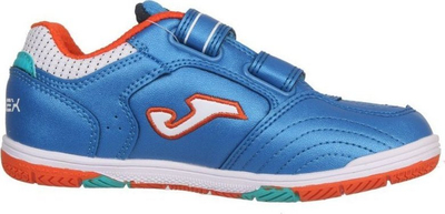 Këpucë futsalli për kalamaj Joma Top Flex Jr 2304 IN, mbyllje me shirit ngjitës, nr. 28, blu