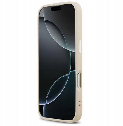 Mbulesë telefoni Karl Lagerfeld MagSafe, për iPhone 17, PU, bezhë