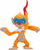 Figurinë lojrash Pokémon Monferno Battle Figure, 7–8 cm, me artikulacione, portokalli
