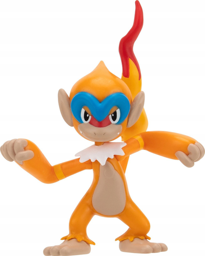Figurinë lojrash Pokémon Monferno Battle Figure, 7–8 cm, me artikulacione, portokalli