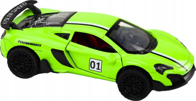 Makina lodër sportive metalike Car, 1:32, me fërkim, jeshile