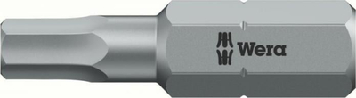 Bit për vidhosje Wera Hex-Plus 1/4", 2x25mm, çelik