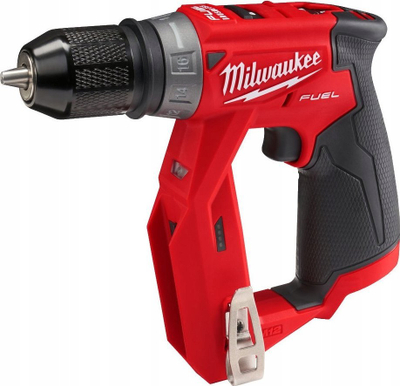 Trapano-kaçavidë pa kabllo Milwaukee M12 FDDXKIT-202X, sistem M12, motor FUEL, e kuqe