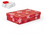 Kuti dhuratash Christmas A-V006-B, 26x17x6cm, karton, e kuqe