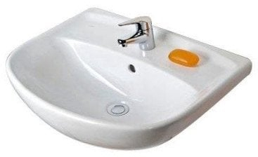 Lavaman mbi banak Jika Lyra Plus 60, 60 cm, i bardhë