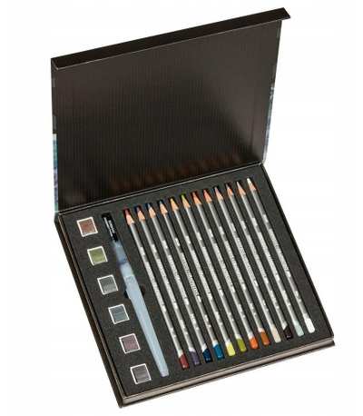 Set arti Derwent Graphitint Mixed Media, 19 pjesë, për akuarel