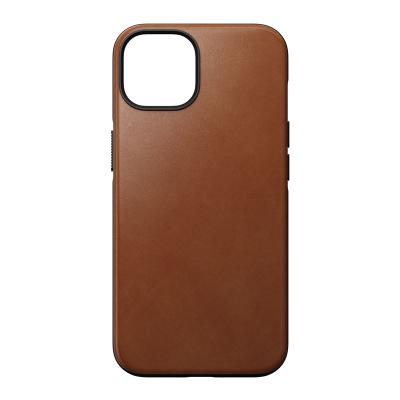 Maskë mbrojtëse Nomad Modern Leather MagSafe, për iPhone 14, lëkurë English Tan