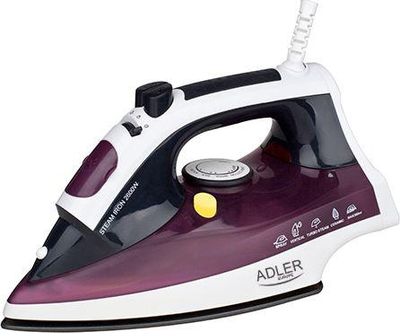 Hekur për hekurosje Adler AD 5022, 3000W, i bardhë/vjollce
