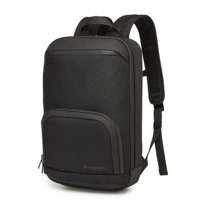 Çantë shpine për laptop Wozinsky Premium, 15.6", që s’e merr uji, e zezë