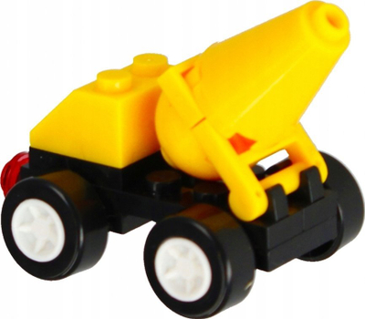 Lodër blloqe AlleBlox ConstructionCrew Concrete Mixer, 23 pjesë, 6+, e verdhë