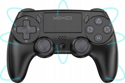 Gamepad Yaxo Viper Strike, pa tela, me dridhje, i zi