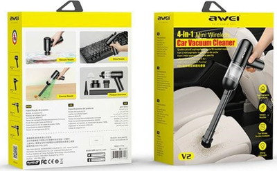 Fshesë me korrent dore V2, me bateri, USB Type C, e zezë