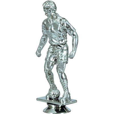 Figurinë futbolli VS Plastic F24/S, 13cm, plastikë, ngjyrë argjendi