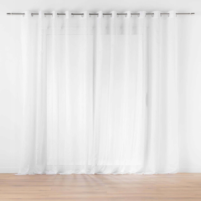 Perde transparente White Sheer White, 400x240 cm, poliester, e bardhë