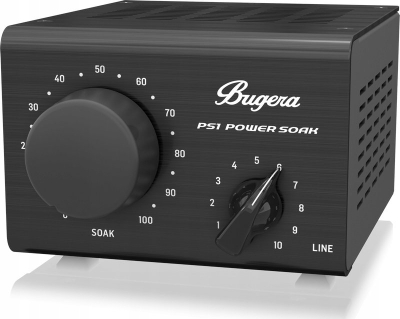 Attenuator fuqie Bugera PS1 Power Soak, deri 100W, dalje e emuluar mikrofoni, i zi