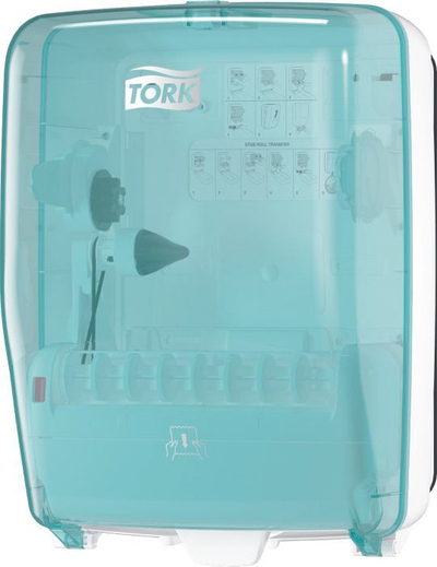 Dispenser letra të lagura Tork 651420, montim në mur, plastik, turkeze