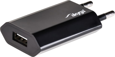 Karikues USB Akyga AK-CH-03BK, 5W, 5V 1A, i zi