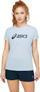 Спортска маица Asics Core Short Sleeve Top за жени, брзо сушење, рециклиран материјал, сина