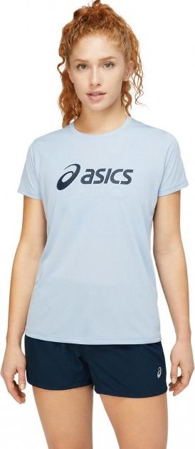 Спортска маица Asics Core Short Sleeve Top за жени, брзо сушење, рециклиран материјал, сина