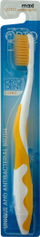 Furçë dhëmbësh ORTO-DENT Gold Maxi Antibacterial, antibakteriale, fijëza me grimca ari, shumëngjyrëshe