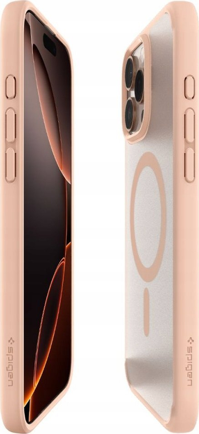Kapak telefoni Spigen Ultra Hybrid T Mag për iPhone 16 Pro, MagSafe, rozë