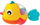 Lodër për banjo Playgro Paddling Bath Fish, mekanike, 12m+, shumëngjyrëshe