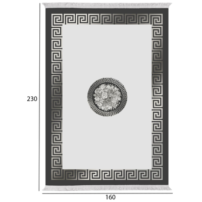 Tepih ndenjeje 160×230 cm (HM7675.35), gri/ zezë