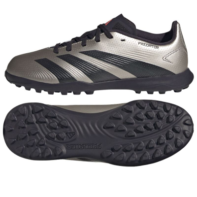 Këpucë futbolli adidas Predator League TF Jr IF6414, për kalamaj, gri