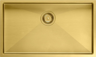 Lavaman kuzhine Quadron Anthony 80 SteelQ, 74x44x20 cm, montim undermount, ngjyrë e artë