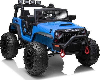 Makinë elektrike lodër Jeep JC666, 12V, me telekomandë, blu metalike