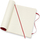 Fletore Moleskine Classic XL, 19x25 cm, me vija, e kuqe