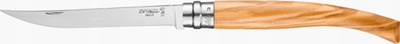 Склопив нож Opinel N012 Effile, сечило 5\" инокс, рачка од маслиново дрво