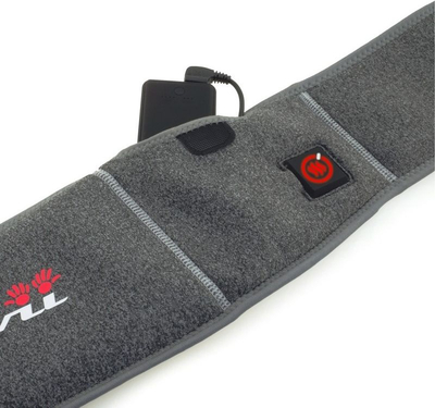 Ремен за греење Glovii Heated Universal Belt, Flexwarm, USB, црн